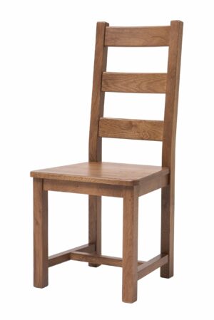 Lakierowane dębowe krzesło Ladder Back rustik