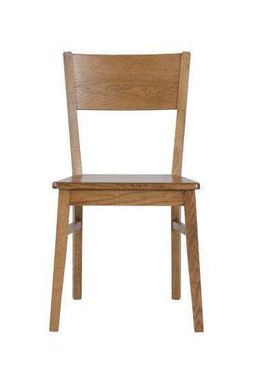 Jídelní židle dřevěná je řemeslně vyrobena z nejlepšího výběrového dubového dřeva a nabízí dokonalé pohodlí. Elegantní tmavě hnědý lak zdůrazňuje rustikální styl a přináší do vašeho jídelního prostoru hřejivý a přívětivý pocit.
