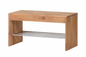 Ławka do przedpokoju Delf z litego dębu