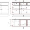 Komoda z litego drewna dębowego Lausanne 3Z 3D - obrazek 3