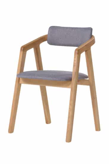 Krzesło tapicerowane jesion lakierowany Aksel 1