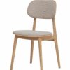 Krzesło do jadalni Verde tapicerowana w kolorze beżowym