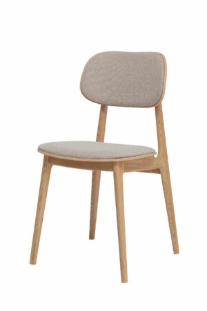 Krzesło do jadalni Verde tapicerowana w kolorze beżowym