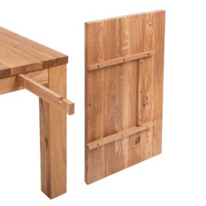 Przedłużenie do olejowanego stołu jadalnego Korund z litego dębu (blat 4 cm)
