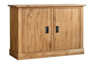 Zažijte dokonalou harmonii tradice a kvality s naší unikátní dubovou komodou s dvířky Leo 4.