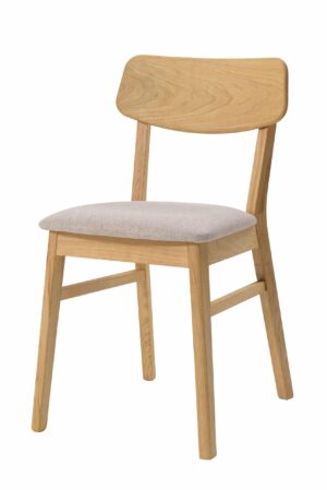 Krzesło do jadalni Vilnius z beżową tapicerką