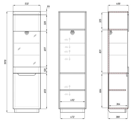 Dubová vitrína Dallas - dokonalý kousek nábytku, který zaujme svým elegantním designem a prvotřídní kvalitou.