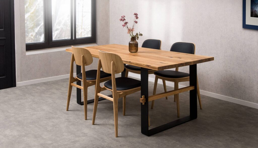 Jídelní set: stůl Bergen + židle Verde