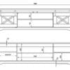 Dubová komoda pod TV Railway 4 je ztělesněním dokonalé kombinace kvality, funkčnosti a designu, který nikdy nevyjde z módy.