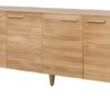 Dubová komoda Atlanta v skandinávském stylu s minimalistickým designem a tenkými liniemi je skvělým doplňkem každého interiéru.