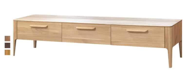 Dubová komoda pod TV Atlanta-skvost mezi nábytkem je tím pravým ořechovým pro milovníky skandinávského minimalistického designu.