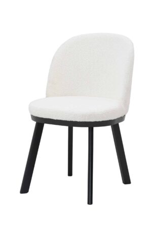 Jídelní  židle bílá Sambir v minimalistickém stylu stane nejen praktickým, ale i estetickým doplňkem vašeho interiéru.