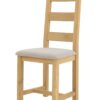 Krzesło debowe Ladder Back w kolorze beżowym