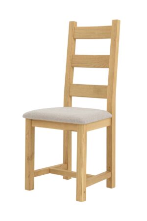 Krzesło debowe Ladder Back w kolorze beżowym