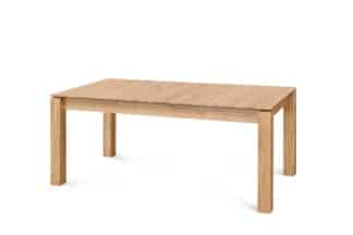 Rozkládací jídelní stůl Aura Elegant je vyroben ze 100 % dubového dřeva, který je zárukou dokonalého přírodního nábytku.