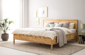 Dębowe łóżko Ida 180x200