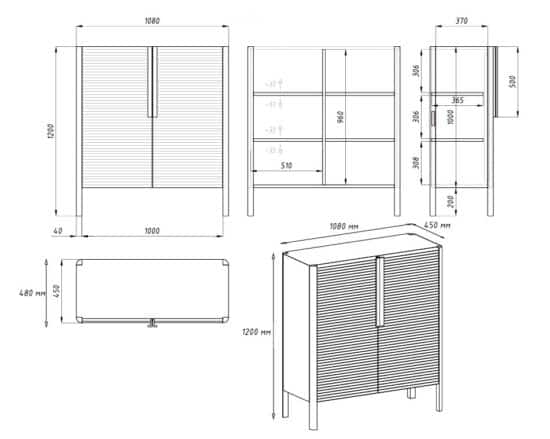 Tato skříňka zaujme jedinečným vroubkovaným čelem dvířek, zaoblenými hranami, lehkými minimalistickými nohami a elegantními dřevěnými úchytkami, které dohromady vytvářejí harmonický, moderní a funkční design.