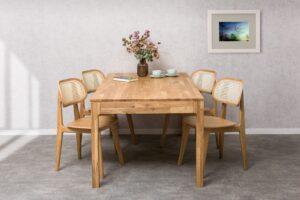 Jídelní set Moroni - Benet z masivu dubu