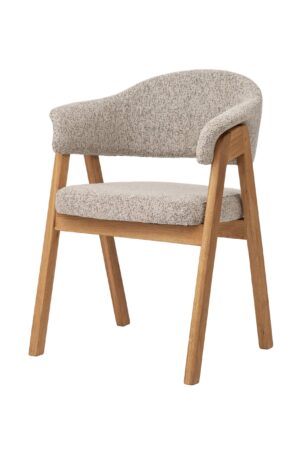 Dębowy fotel Mona zachwyca nie tylko wyglądem, ale i funkcjonalnością. To praktyczny mebel, który znajdzie zastosowanie w jadalni, gabinecie, a także jako samodzielny element designerski w salonie.