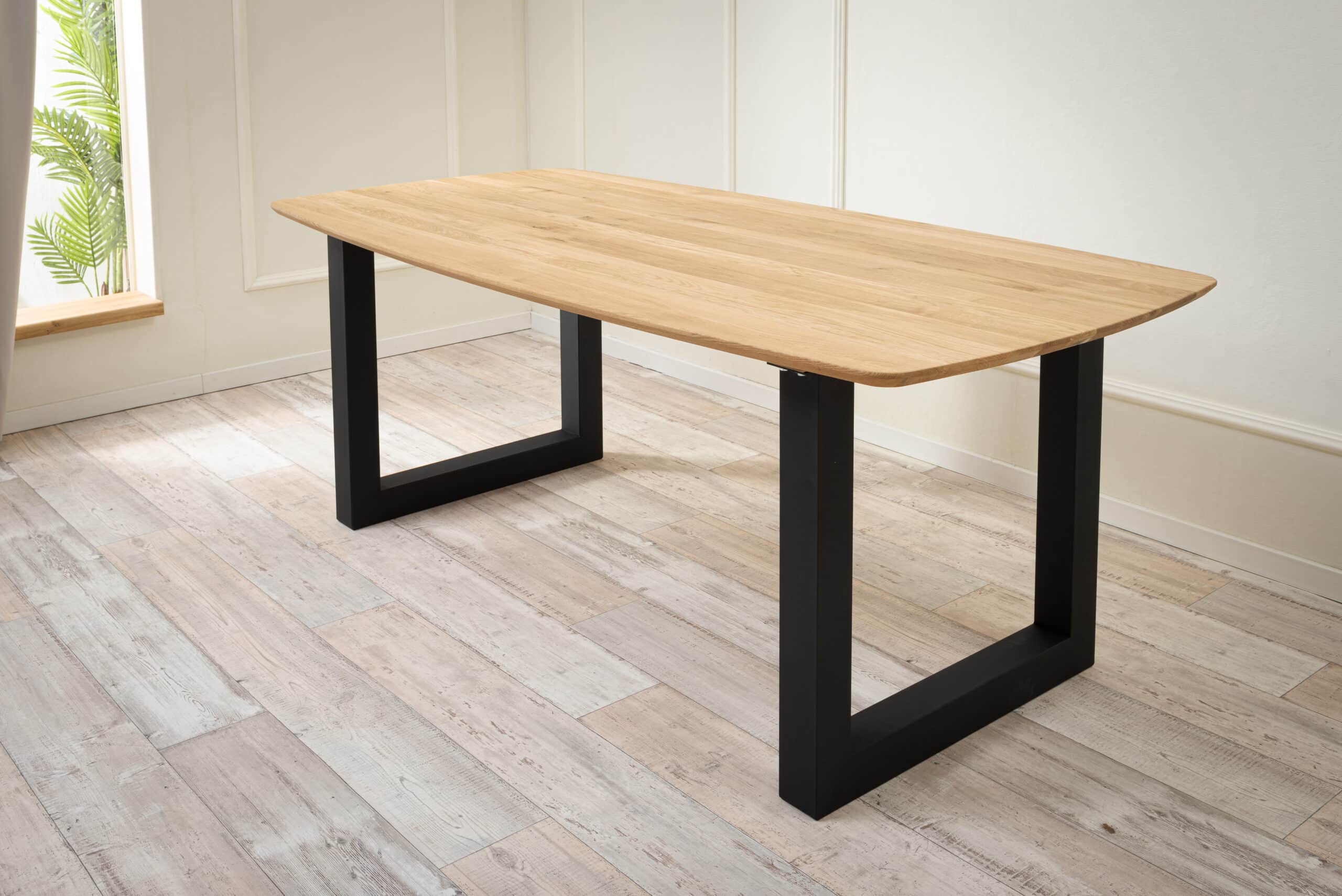 Stół jadalny dębowy Timber 180 z nogami U<br>