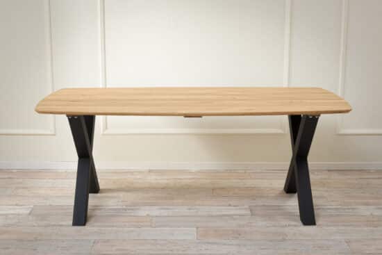 Stół jadalny dębowy Timber 180 z nogami X - obrazek 2