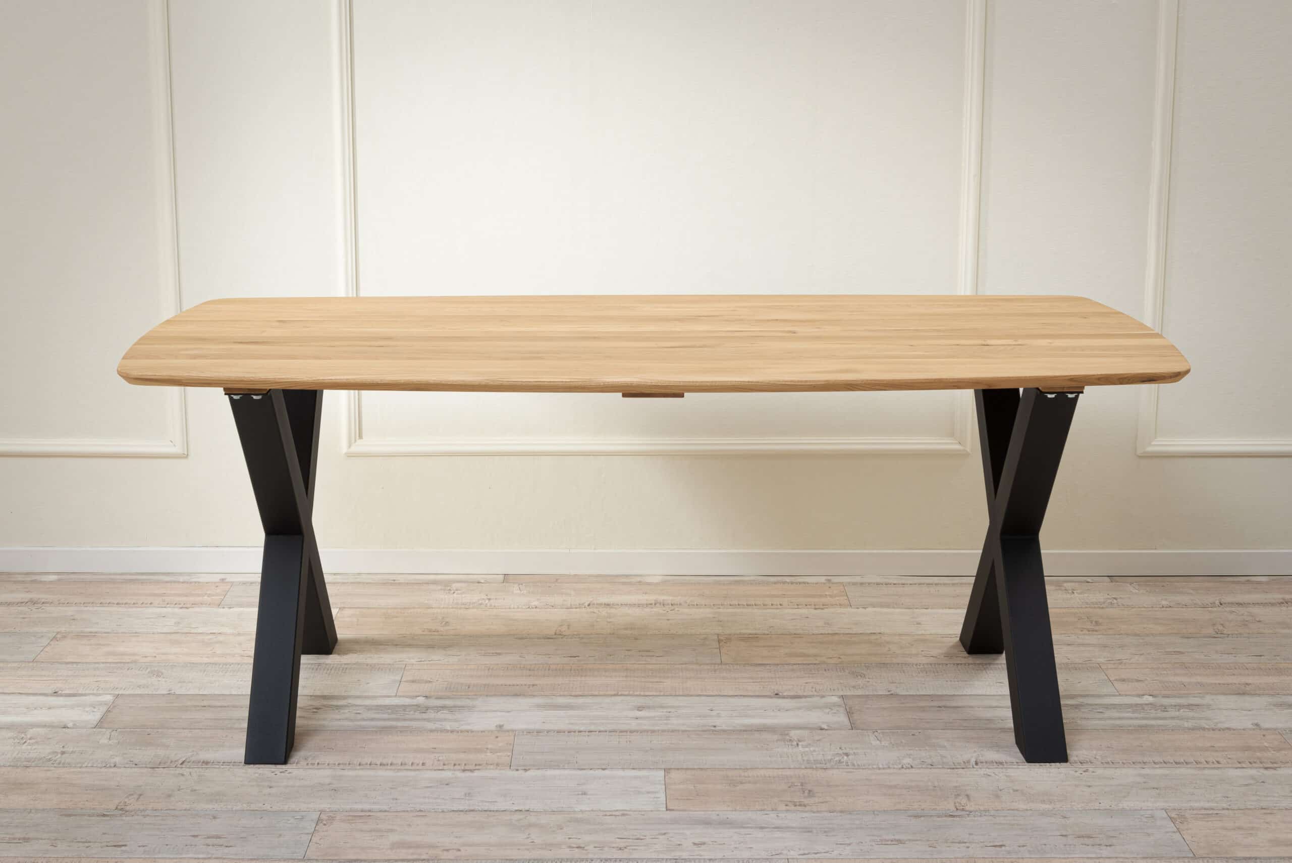 Stół jadalny dębowy Timber 180 z nogami X - obrazek 2