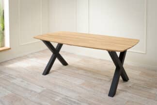 Stół jadalny dębowy Timber 180 z nogami X