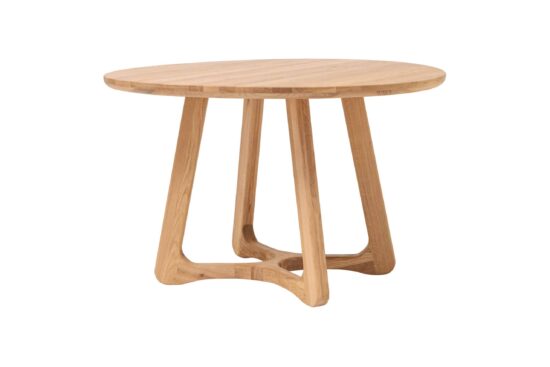 Elegancki okrągły stół z litego dębu, który łączy naturalne piękno, nowoczesny design i solidne rzemiosło. Dzięki solidnym profilowanym nogom i wysokiej jakości wykończeniu olejowemu stanie się centralnym punktem każdej jadalni, salonu czy gabinetu.