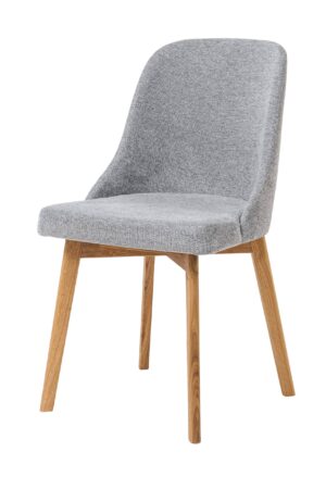 Krzesło Milis łączy naturalne piękno litego dębu z delikatną szarą tapicerką, co nada Państwa wnętrzu nowoczesny i przytulny wygląd. Dzięki wygodnemu profilowaniu i wysokiej jakości wykonania idealnie nadaje się do codziennego użytku. Doskonale uzupełni każdą jadalnię, w której kładzie się nacisk na styl i komfort.