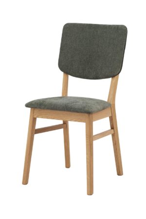 Krzesło Tallin łączy w sobie naturalne piękno litego dębu i elegancką zieloną tapicerkę, która nada Państwa wnętrzu świeży i nowoczesny charakter. Ergonomicznie wyprofilowane oparcie i miękka wyściółka zapewniają maksymalny komfort przy każdym siedzeniu. Ponadczasowy design i wysoka jakość wykonania sprawiają, że jest to idealny wybór zarówno do codziennych posiłków, jak i na uroczyste okazje.